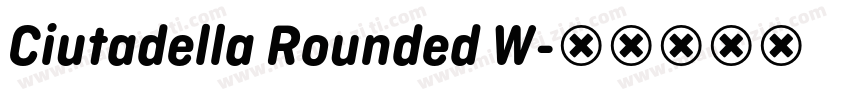 Ciutadella Rounded W字体转换
